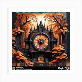 Clock Of The Forest 1 Art Print