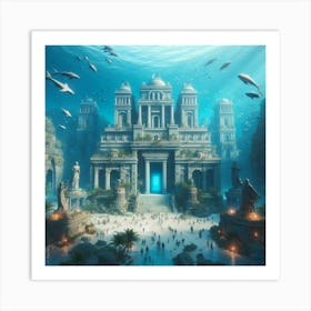 Underwater City Art Print