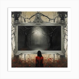 'The Woman In The Mirror' Art Print