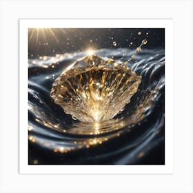 Water Diamond Art Print