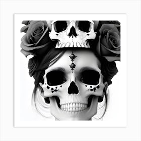 Lady of The Dead Art Print