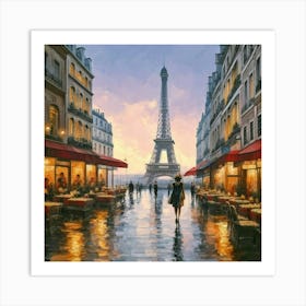 Paris At Night Art Print