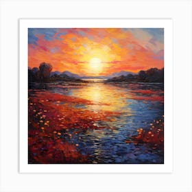 Abstract Serenity: Monet's Italian Vision Art Print