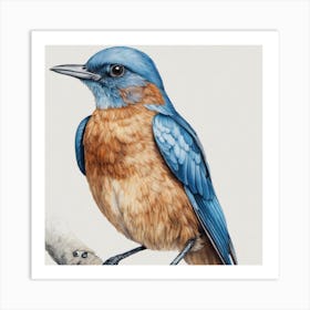 Bluebird Art Print