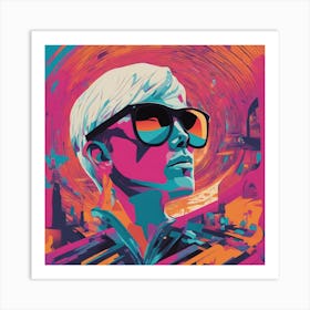 Braine, New Poster For Ray Ban Speed, In The Style Of Psychedelic Figuration, Eiko Ojala, Ian Davenp (3) Art Print