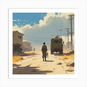 Israeli Soldier Art Print