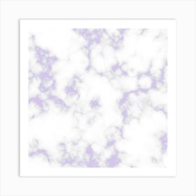 Lavender Marble Art Print