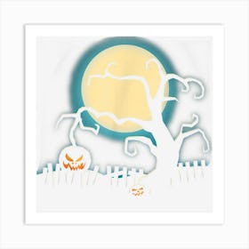 Holiday 365 Halloween Tree Pumpkin Men Women Gifts Art Print