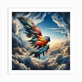 Angel In The Sky Art Print