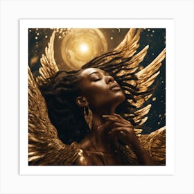 Angel Wings blessed Art Print