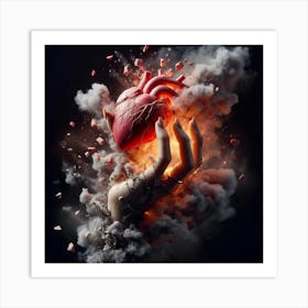 Heart Of Fire 9 Art Print