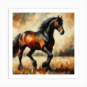 Horse Painting 8 Art Print