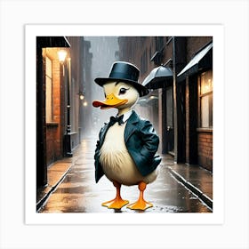 Duck In A Suit 18 Art Print