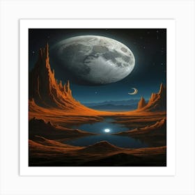 Moonscape Art Print