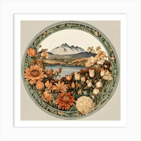 Flowers In A Ship's Porthole Art Print