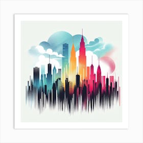 New York City Skyline 19 Art Print