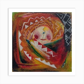 Abstract Wall Art,  Humpty Dumpty  Art Print