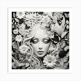 Black & White Art Print