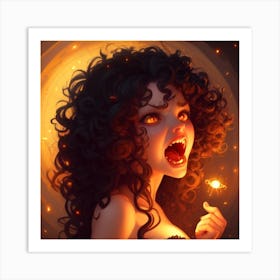 Vampire Girl 3 Art Print