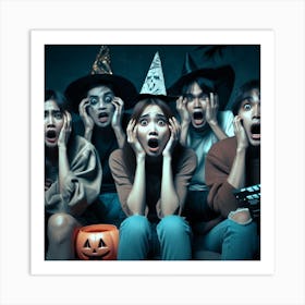 Scary Halloween Party Art Print