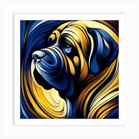 English Mastiff 01 Art Print