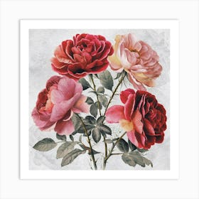 Three Roses 1 Art Print