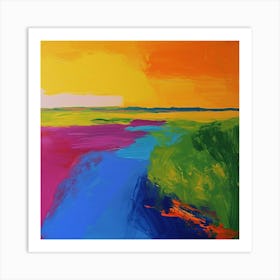 Colourful Abstract Everglades National Park Usa 2 Art Print