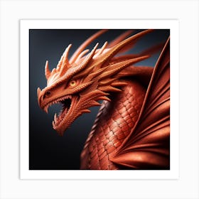 Dragon Head Art Print