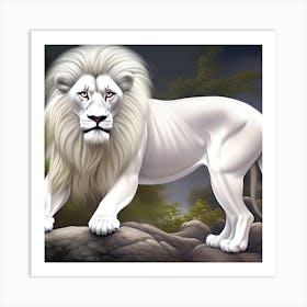 Beautiful Lion Art Print