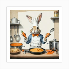 Chef Bunny 17 Art Print