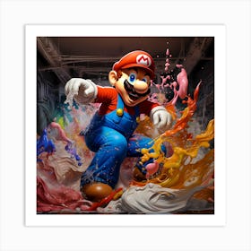 Mario Bros 7 Art Print