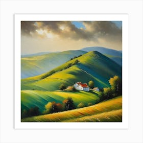 House On A Hill Art Print