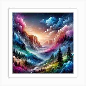 Abstract Landscape Painting 2 Art Print