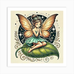 Tattoo Fairy 2 Art Print