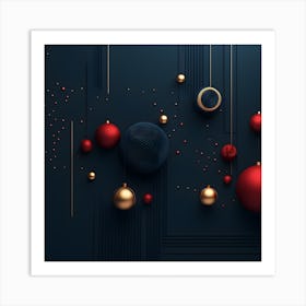 Christmass Abstract 005 Art Print