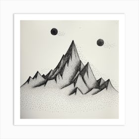 Mountain Range Art Print