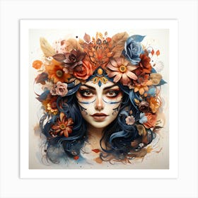 Day Of The Dead Girl 5 Art Print