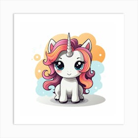 Cute Unicorn 512 Art Print