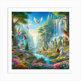 Fairytale Forest 1 Art Print