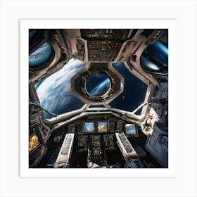 View From Spacecraft Art Print