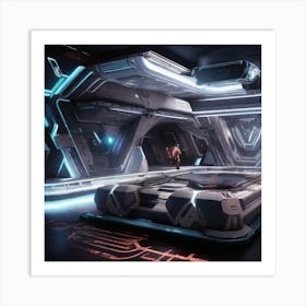 Futuristic Bedroom 3 Art Print