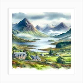 Landscape, highlands 3 Art Print