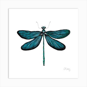 Blue Dragonfly. 1 Art Print