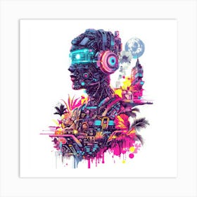 Futuristic Man Art Print