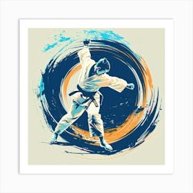 A Judo Throw Vector Design Illustration 1718704959 4 Art Print