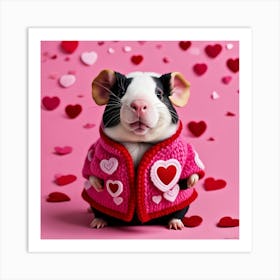 Guinea Pig In Sweater Art Print