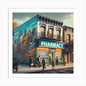 Pharmacy In A Ghetto Art Print