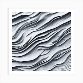 Abstract Wavy Pattern 7 Art Print