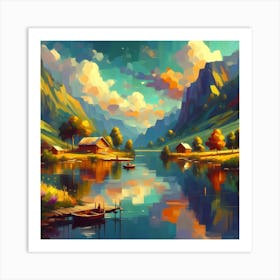 Landscape Painting 205 Art Print