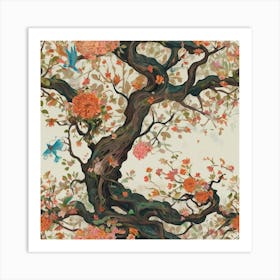 Chinese Tree Art Print